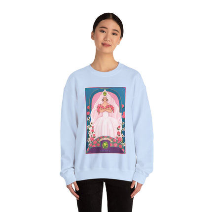 August & Peridot (from the Gem Series) by Sofia Chiostri Unisex Heavy Blend™ Crewneck Sweatshirt