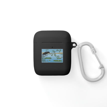 The Crow and the Frog – Enchanting Nature Art AirPods Case