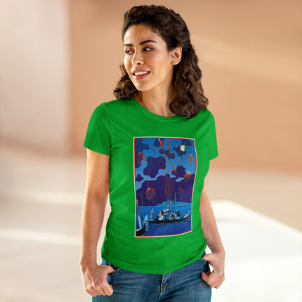 Fireworks in Venice by George Barbier Women's Midweight Cotton Tee