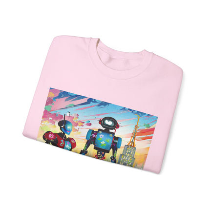 High Fashion Cyberpunk CIA Robots Unisex Heavy Blend™ Crewneck Sweatshirt