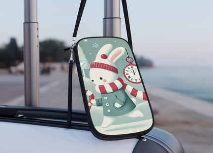 Candy Cane Timekeeper Bunny Passport Wallet