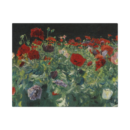Poppies (A Study of Poppies for Carnation, Lily, Lily, Rose) by John Singer Sargent Puzzle (30, 110, 252, 500-Piece)