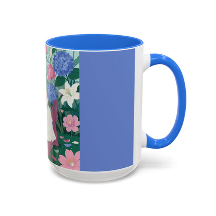 The Ladies Of The Blossoming Vanity Colorful Mugs – Art Deco Floral Elegance