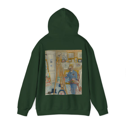 The Skeleton Painter by James Ensor Heavy Blend™ Hooded Sweatshirt