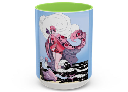 Goddess of the Swirling Sea Colorful Mugs (11oz, 15oz)