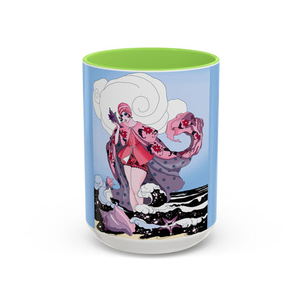 Goddess of the Swirling Sea Colorful Mugs (11oz, 15oz)