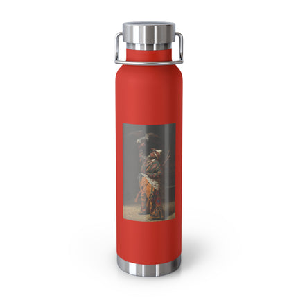 A Rich Kirghiz Huntsman with a Falcon by Vasily Vereshchagin Copper Vacuum Insulated Bottle, 22oz