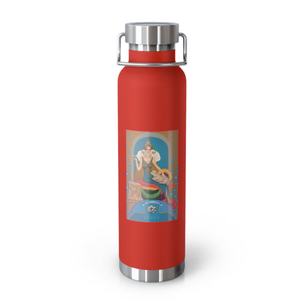 April & Diamond (from the Gem Series) by Sofia Chiostri Copper Vacuum Insulated Bottle, 22oz