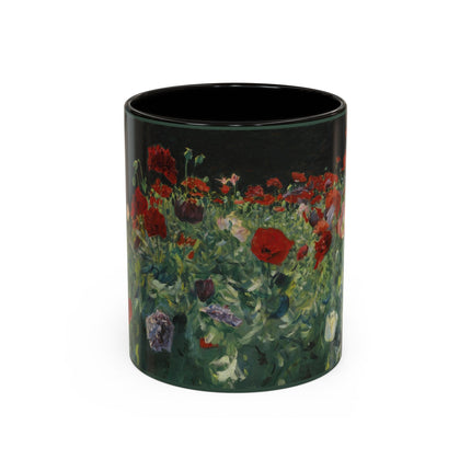 A Study of Poppies for Carnation, Lily, Lily, Rose by John Singer Sargent Colorful Mugs (11oz, 15oz)