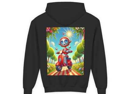 The Traveling Robot Youth Heavy Blend Hooded Sweatshirt