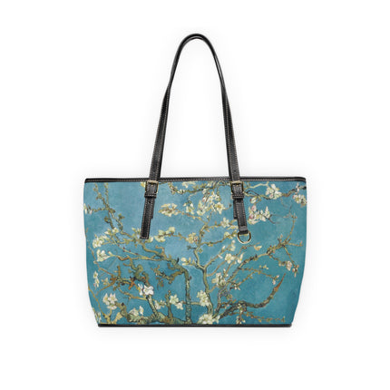 Almond Blossom by Vincent van Gogh PU Leather Shoulder Bag