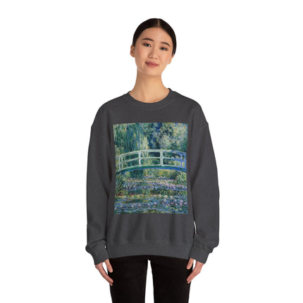 Water Lilies and Japanese Bridge by Claude Monet Heavy Blend™ Crewneck Sweatshirt