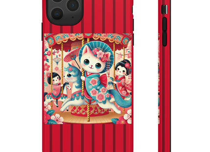 Geisha Kitten's Enchanted Carousel Phone Cases