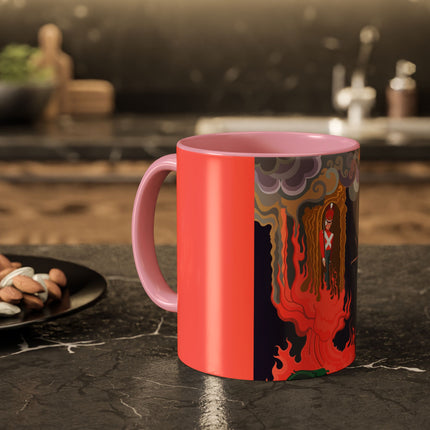 The Firebird's Awakening Colorful Mug (11oz, 15oz) – Ballet Fantasy, Mythic Fire & Art Deco Drama