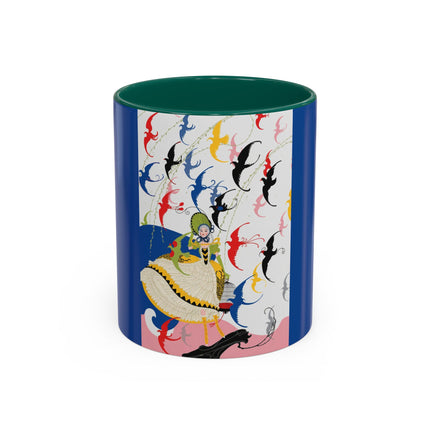Flight of the Songbirds Colorful Mugs – Theatrical Whimsy & Colorful Harmony