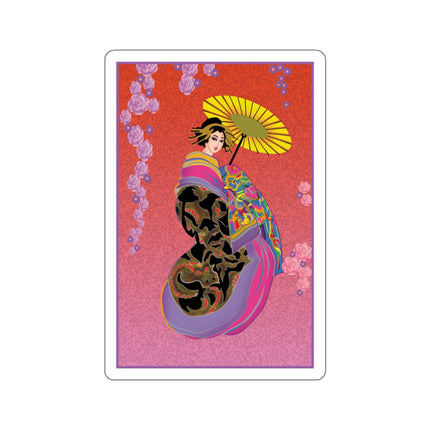 Enchanting Geisha Kiss-Cut Stickers (4 Sizes)