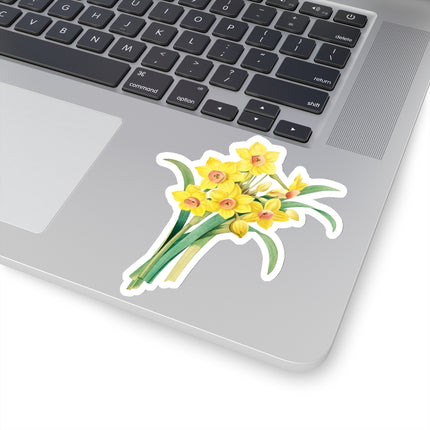 Chinese Sacred Lily botanical illustration by Pierre-Joseph Redouté Kiss-Cut Stickers (4 Sizes)