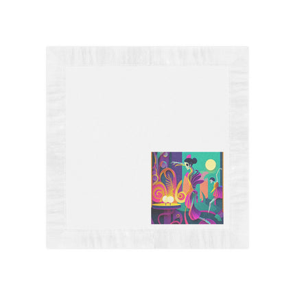 Dance of the Skeleton Ballerinas White Coined Napkins
