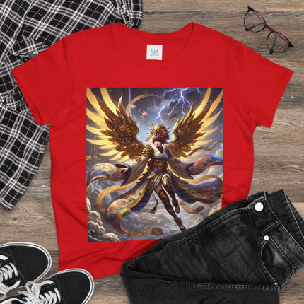 Valkyrie Descending Through Storm Cotton Tee