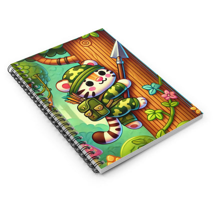 Stealthy Stripes Spiral Notebook - Ruled Line