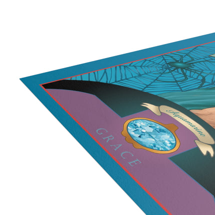 March & Aquamarine (Gem Series) by Sofia Chiostri Postcards (envelopes included) - Bundles of 10, 30, 50 Pieces