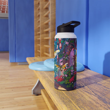 Neon Swarm Stainless Steel Water Bottle