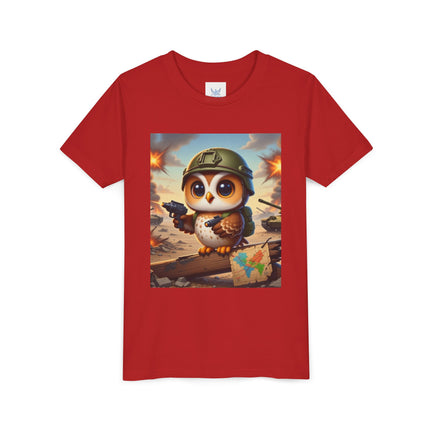 Owl on the Front Lines Youth Short Sleeve Tee