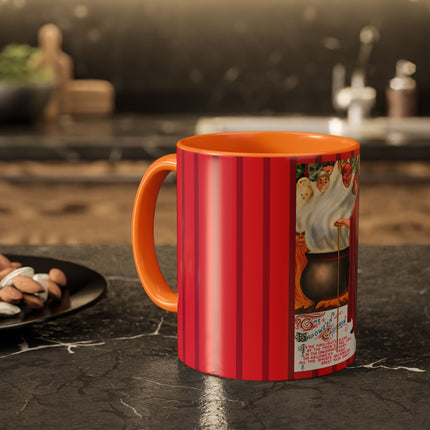 The Hallowe'en Cauldron In the Firelight's Gleam Colorful Mugs (11oz, 15oz)