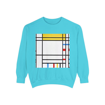 Place de la Concorde by Piet Mondrian Garment-Dyed Sweatshirt