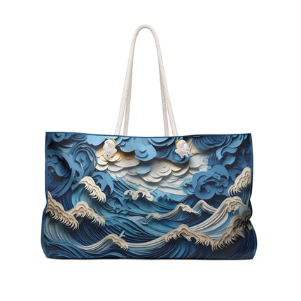 Dramatic Ocean with Crashing Waves Weekender Bag