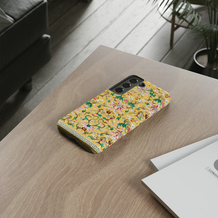 Yellow Botanical Pattern by Owen Jones Phone Cases