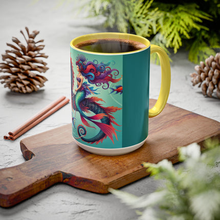 Mermaid & Sea Dragon Mug – Ocean Guardian & Mythic Beauty
