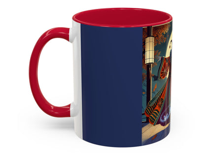 Court Magician with Ghost Butterflies Colorful Mugs (11oz, 15oz)