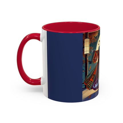 Court Magician with Ghost Butterflies Colorful Mugs (11oz, 15oz)
