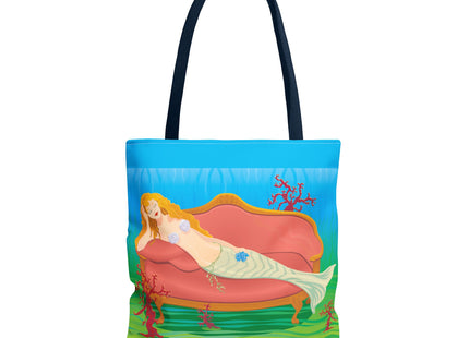 A Mermaid's Peaceful Refuge Tote Bag (AOP)