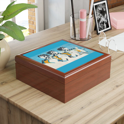 Reproduction of Ladies in Blue by Emile Gilliéron Jewelry Box