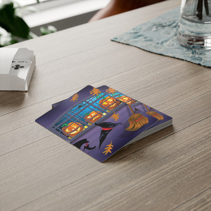 Whimsical Halloween Mischief Playing Cards