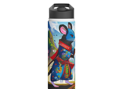 Cyber Samurai Rat Stainless Steel Water Bottle