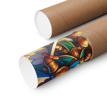 🦅⚔️ Watchful Guardian Matte Vertical Poster – Courage, Leadership & Noble Vigilance