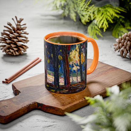 In the Park of St. Cloud by Wassily Kandinsky Colorful Mugs (11oz, 15oz)