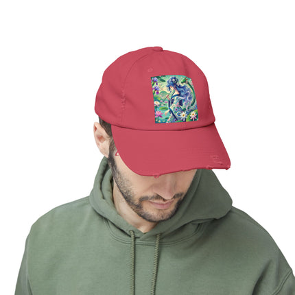Fairy of the Koi Pond Unisex Distressed Cap