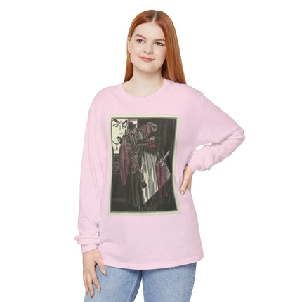L’écran by Fernand Siméon Garment-dyed Long Sleeve T-Shirt