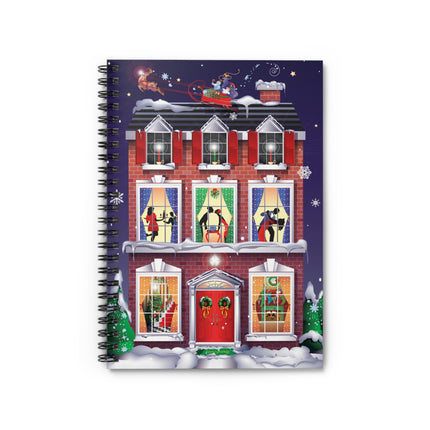 A Christmas Eve Celebration Spiral Notebook - Ruled Line