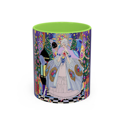 🎄✨ The Lady Of The Christmas Ornament Colorful Mug – Art Deco Holiday Fantasy