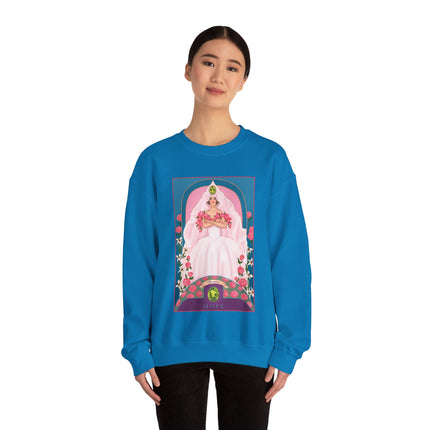August & Peridot (from the Gem Series) by Sofia Chiostri Unisex Heavy Blend™ Crewneck Sweatshirt