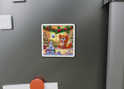 Naughty or Nice Kitten Christmas Die-Cut Magnets (5 Sizes)