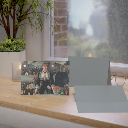 A Bar at the Folies-Bergère by Edouard Manet Greeting Cards (1, 10, 30, and 50pcs)