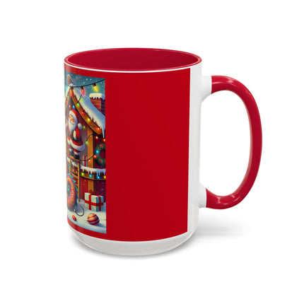 Playful Dragon's Christmas Colorful Mugs (11oz, 15oz)