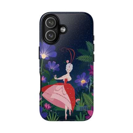 🌺✨ The Lady Of The Starlit Enchanted Garden Phone Case – Art Deco Floral Fantasy