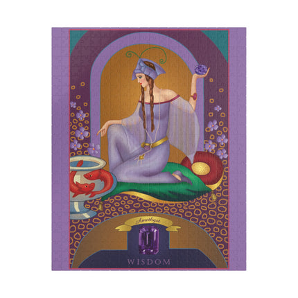February & Amethyst (from the Gem Series) by Sofia Chiostri Puzzle (30, 110, 252, 500-Piece)